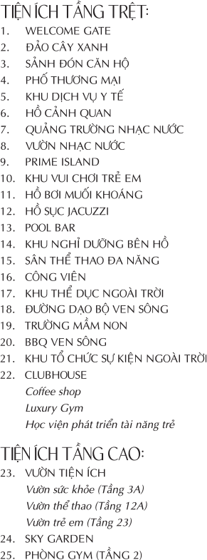 các hệ tiện ích hiện có