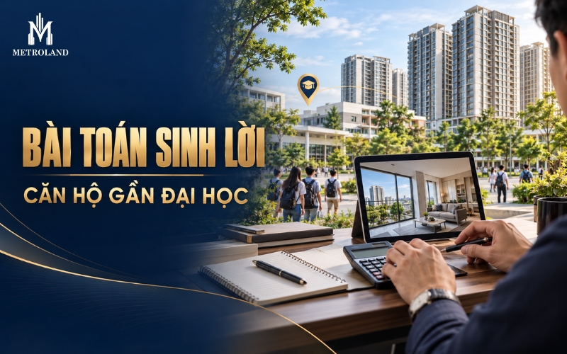 bài toán sinh lời căn hộ gần đại học