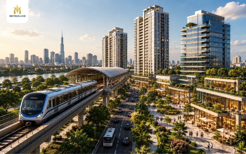 bất động sản gần metro có tăng giá hay không