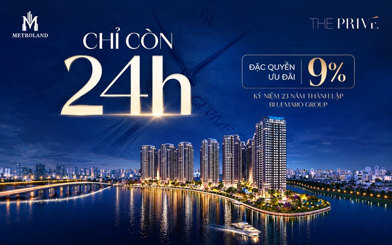 booking giảm 9% the privé cất nóc