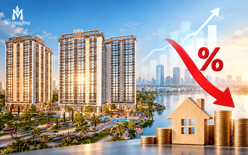 lãi suất ngân hàng giảm tác động đến thị trường mua căn hộ
