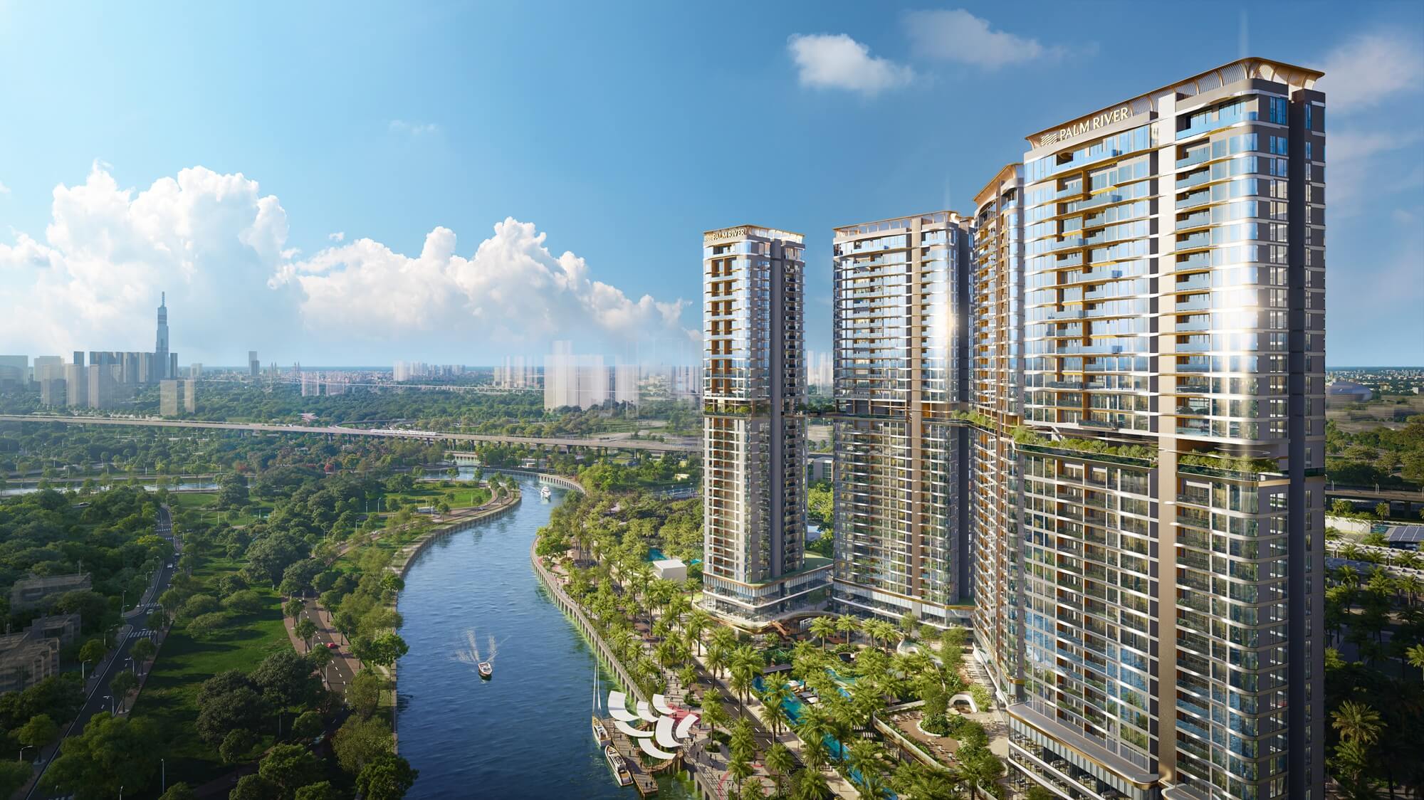 phối cảnh palm river