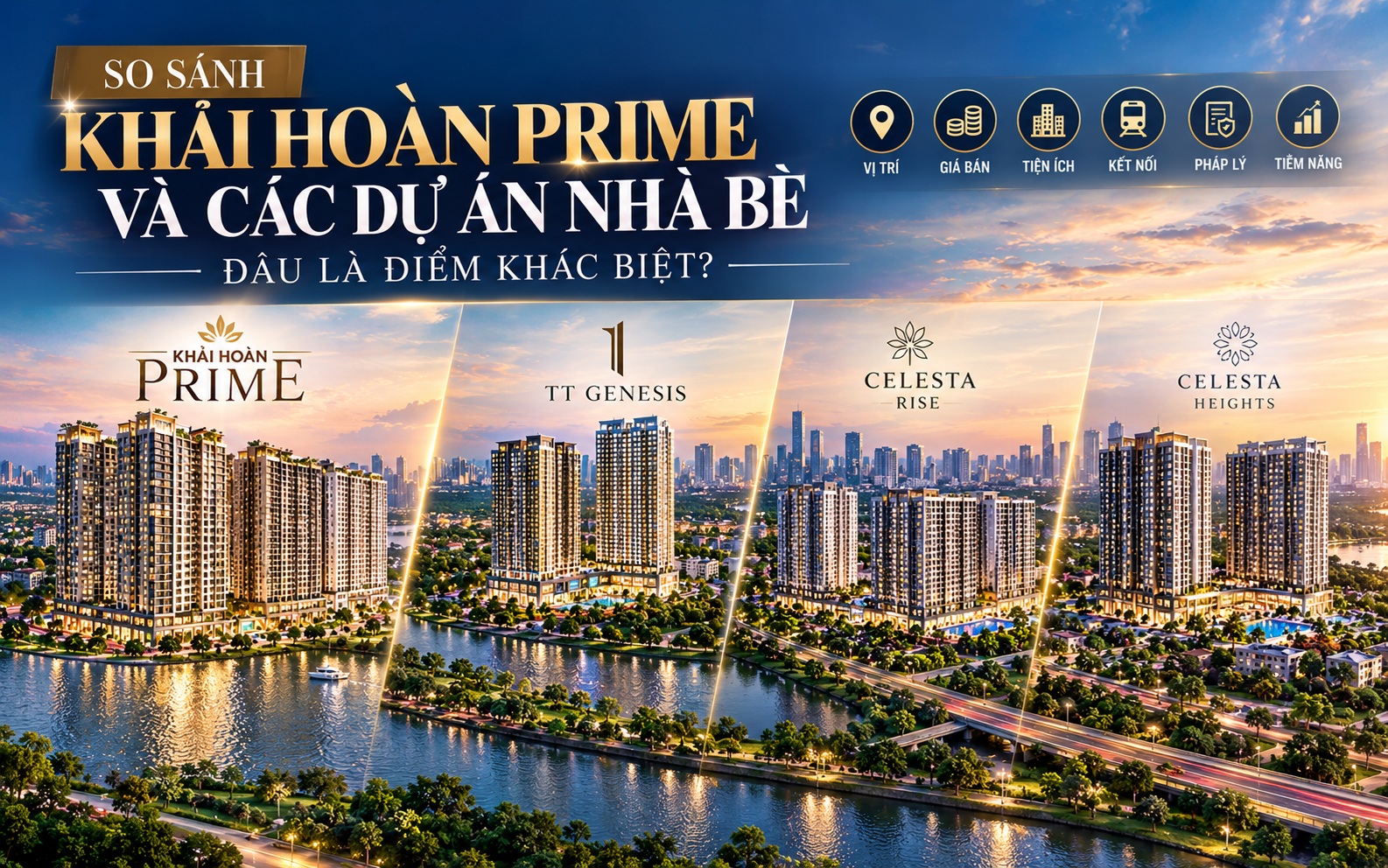 so sánh khải hoàn prime và các dự án nhà bè