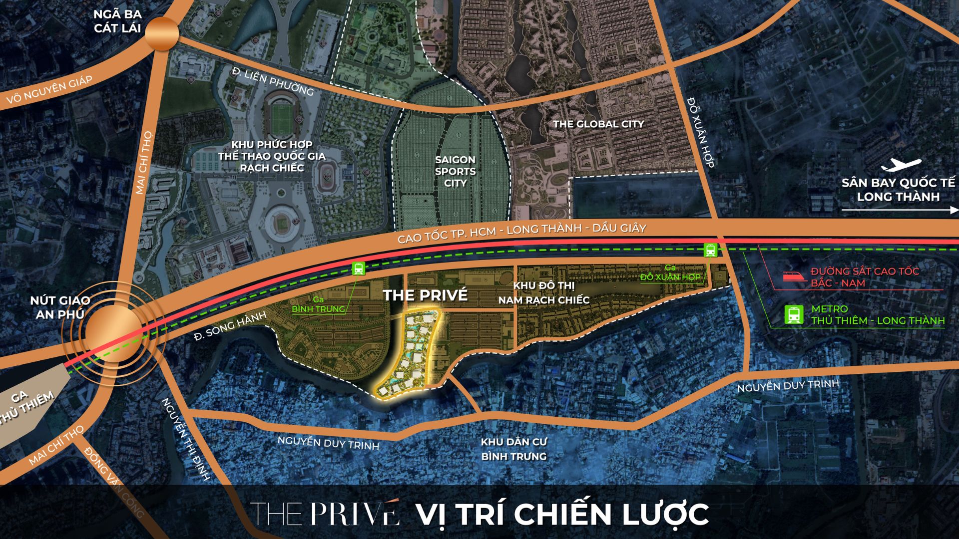vị trí chiến lược the prive