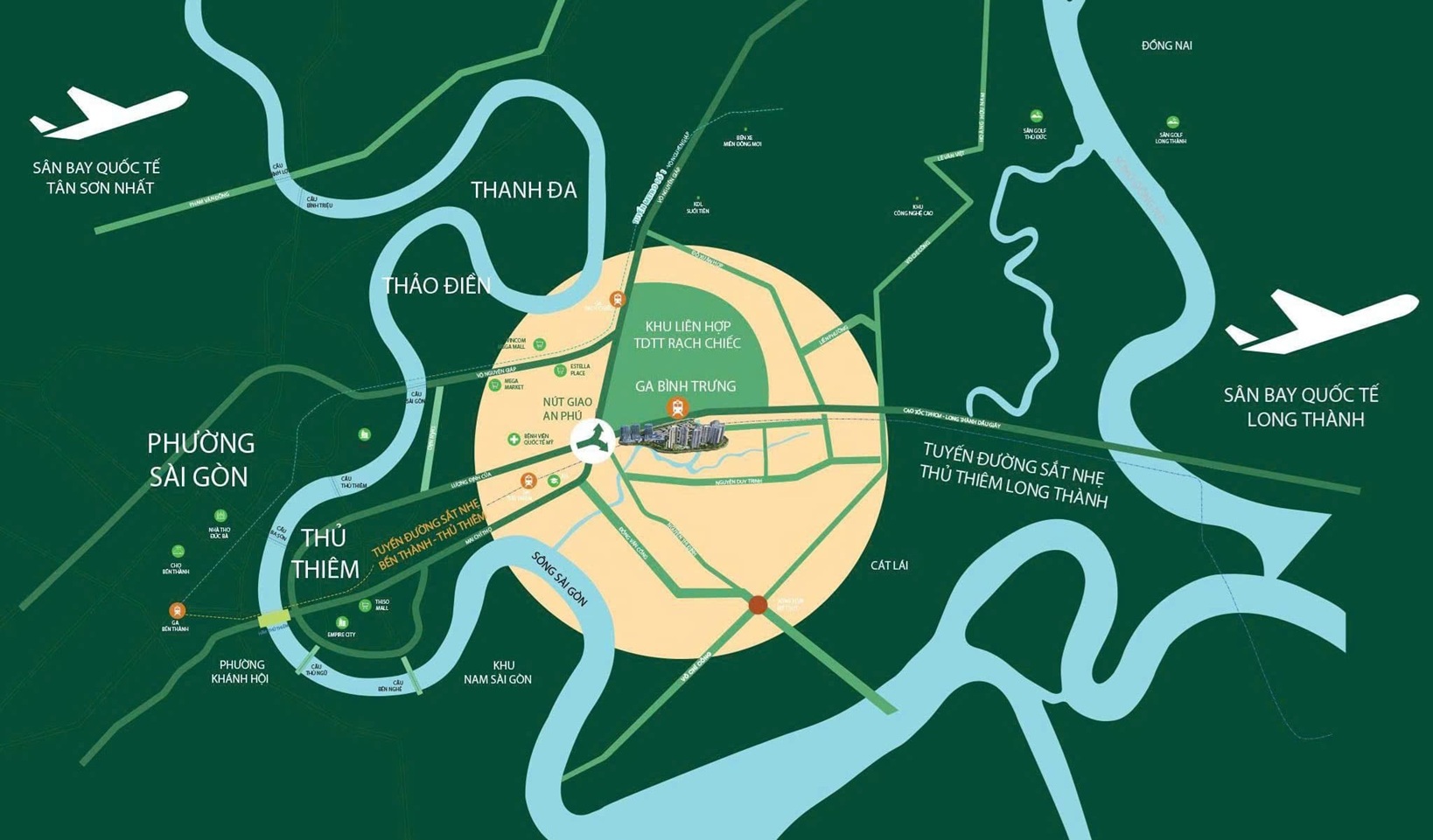 vị trí dự án Palm City