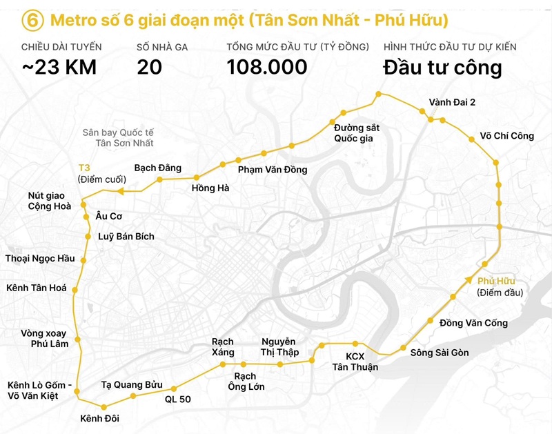 ý nghĩa tuyến metro số 6